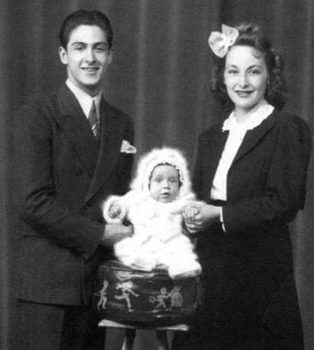 Pacino photographed as a baby with Sal and Rose in 1940. His father abandoned them when he was only two years old.