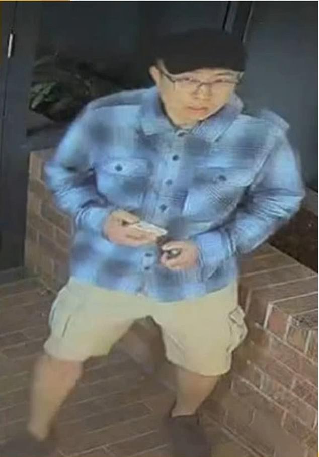 On Thursday morning, police released a second photo (pictured) of a man they wish to speak to in connection with the alleged assault in a Brisbane park.