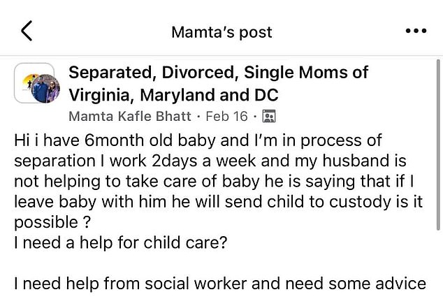 Social media posts reveal that Mamta had reached out to other mothers in the area for help.