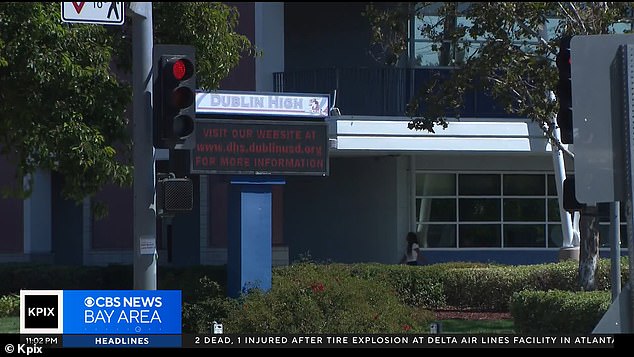 The boy said he was standing outside the locker room when he was confronted by the mother of a Dublin High School student, allegedly the mother of a student. After he was allegedly called the swear word, 