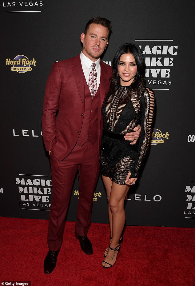 The former couple was photographed in 2017 at the opening of Magic Mike Live Las Vegas.