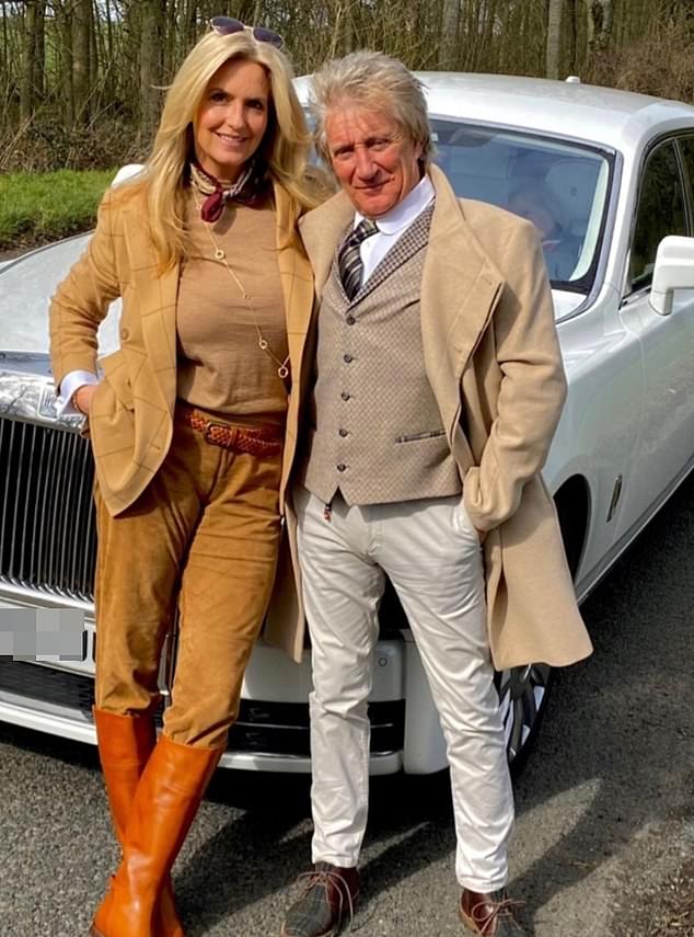 The couple photographed at their home in the UK last year.