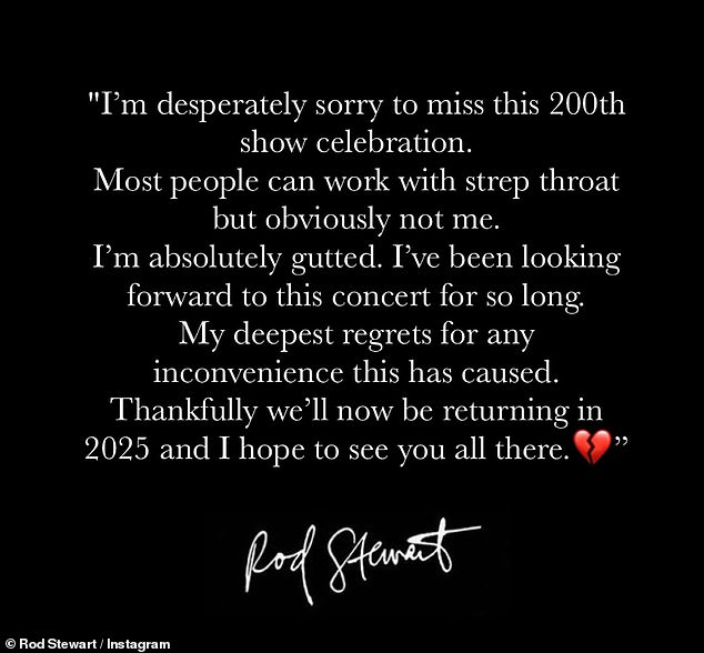 Stewart's refusal to stop dancing follows the extension of his 13-year Las Vegas residency. He was forced to cancel his 200th show earlier this month due to illness.