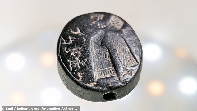 Researchers believe the relic originally belonged to a man named Hosh'ayahu. When he died, his son Yeho'ezer engraved their names on the seal.