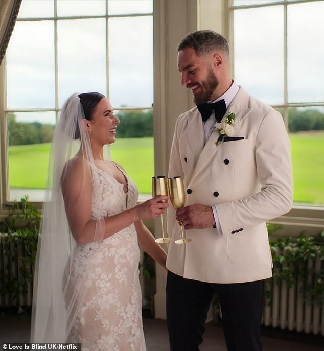 CrossFit gym owner Steven, 37, who lives in London, and marketing professional Sabrina, 35, from Belfast, tied the knot last September after dating unsighted on the exclusive show.