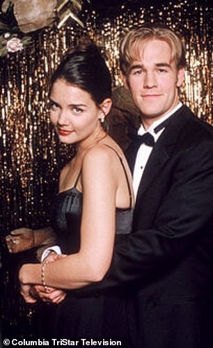 The photos reminded fans of the season three Dawson's Creek episode where Joey goes to prom with Dawson Leery (James Van Der Beek) (pictured).