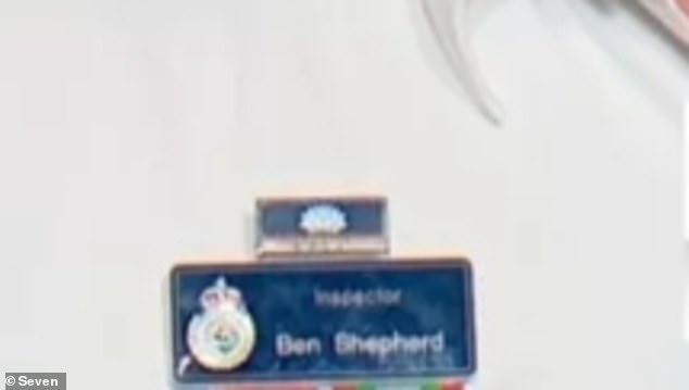 All the while, there was one big tell-tale clue to the spokesman's true identity, which apparently went undetected by the three broadcasters. Inspector Shepherd wore his name badge prominently in every interview.