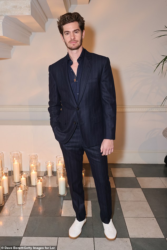 Andrew Garfield is also reportedly on her wish list of A-list stars (pictured in February)