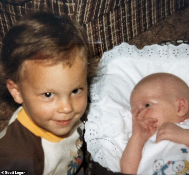 Scott Logan (left) was just three years old when his little brother Mark (right) died.