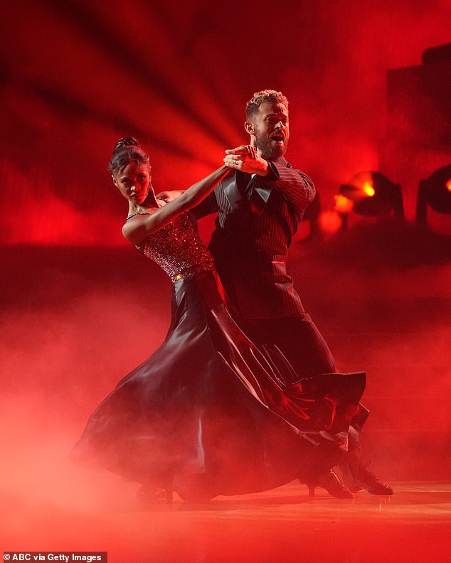 Chigvintsev was photographed competing on the show last year with a celebrity partner.