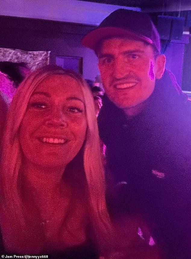 Pictured: Jenny with Harry Maguire at Haven Presthaven during bingo night.