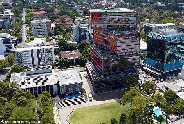 One of Professor Williams' first acts on the job was to negotiate a 20 to 25 per cent pay cut compared with his predecessor Barney Glover, whose salary in 2022 was more than $1 million (pictured: Western Sydney University)