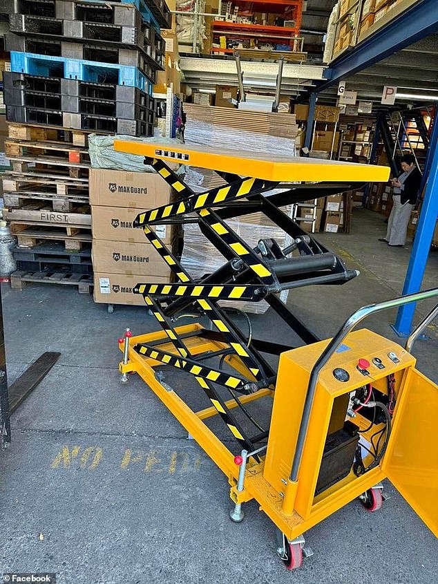 At a union protest at Aldi's headquarters, three workers were reportedly crushed in a scissor lift at a store (file image)