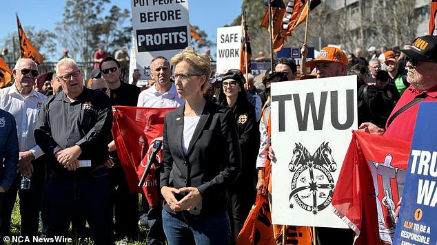 ACTU Secretary Sally McManus said workers deserved safety, minimum standards and respect in the workplace. Photo: NewsWire Handout