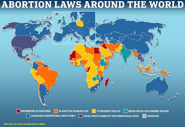 Access to abortion varies around the world: some countries allow full access, although gestational limits still apply. Others only allow abortions for medical reasons or ban them altogether. The UK is considered an outlier in Europe, as it only allows abortions for health and economic reasons, while most of its neighbours are more flexible. Access to abortion in the US has recently undergone a sea change and now varies widely on a state-by-state level.