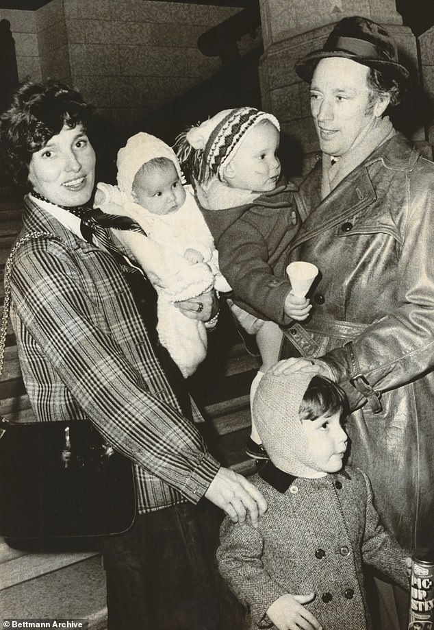 After estrangement from her husband Pierre Trudeau in the late 1970s, Margaret (seen with Pierre and their children in 1975) adopted an unconventional lifestyle for a former First Lady.