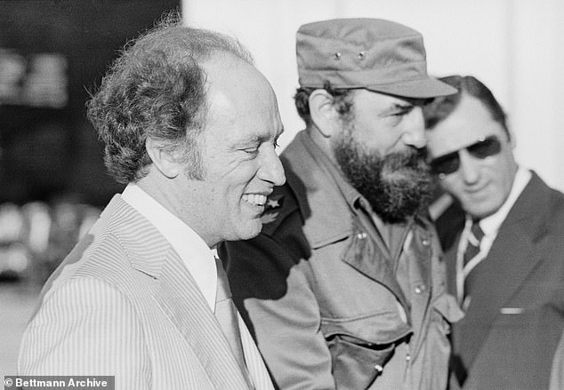 Canadian Prime Minister Pierre Trudeau meets with Fidel Castro during a state visit