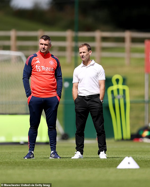 United sporting director Dan Ashworth (right) said he was 