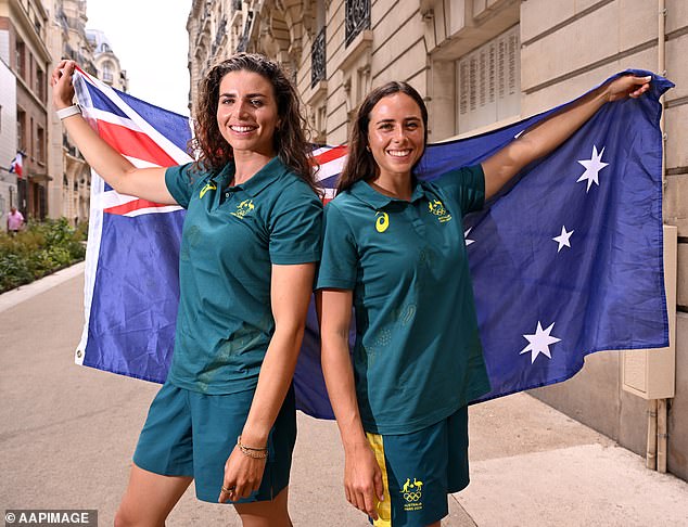 The sisters (Jess on the left and Noemi on the right) are both Olympic gold medalists after the Paris games.