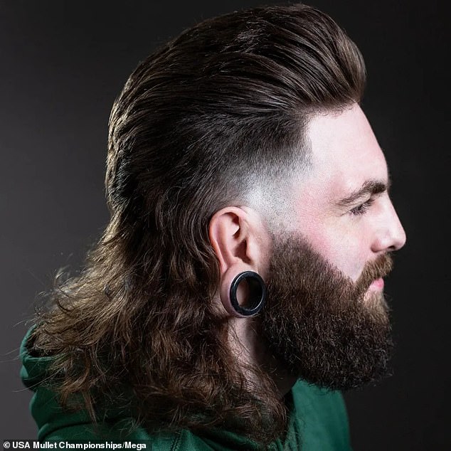 Morgan Earp of Rockford, Illinois, with his mullet "The goat mullet of all time and it doesn't even come close"