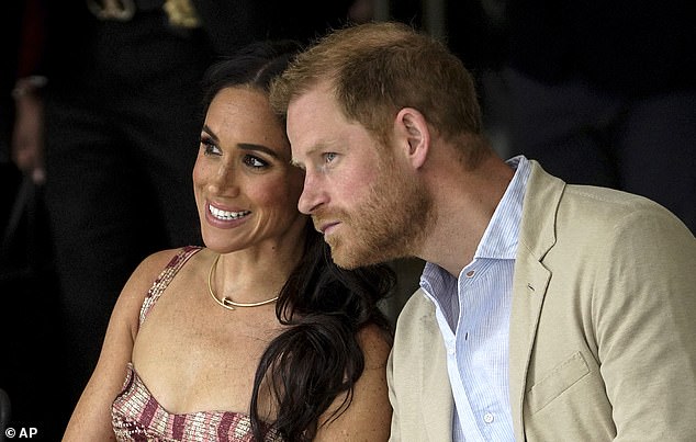 The Duke and Duchess of Sussex, pictured on August 15 this year, are apparently not very well liked by the British public, with sixty per cent having expressed unfavourable opinions of Harry and 63 per cent of Meghan.