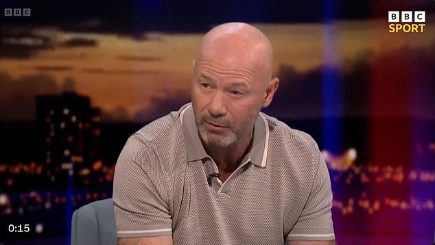 Alan Shearer criticised his performance after being caught offside several times