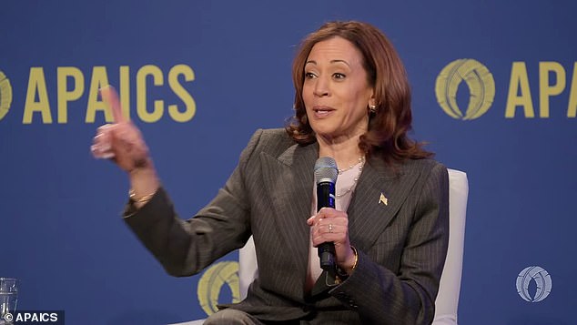 Trump is not the only candidate to use swear words during public appearances during the campaign, as Harris used the word f**k in a speech in May.