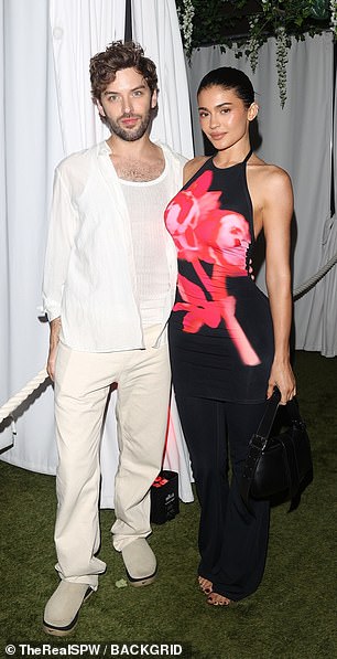 The event comes just hours after the makeup mogul announced that her brand Khy will be launching a collaboration with German fashion house Ioannes. At the event held at a hotel, The West Hollywood EDITION, she was seen posing for photos alongside designer and founder Johannes Boehl Cronau.