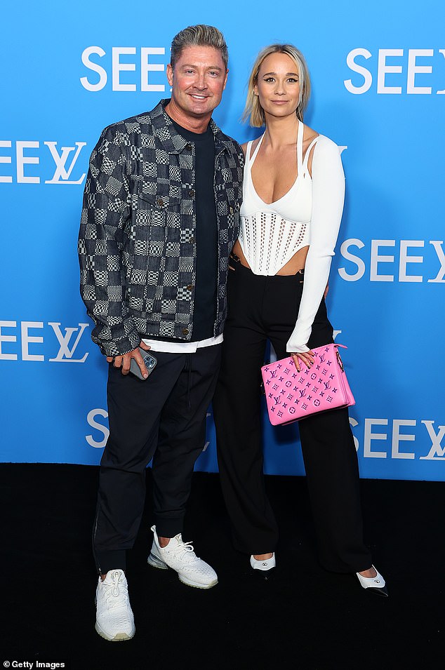 Jade previously had a high-profile romance with Michael Clarke, going public with their union in August 2022 before making her red carpet debut in November of that year (pictured).