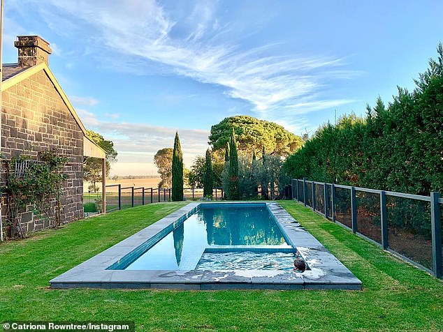 Catriona moved from Sydney to Victoria to be with her farmer husband James and has since restored their former family home, a six-bedroom Victorian sheep farm, to its former glory.