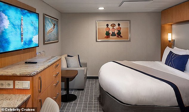 An argument between Tony Lilo and his wife in their cabin on the Celebrity Eclipse escalated to him punching her in the face. A similar cabin is pictured