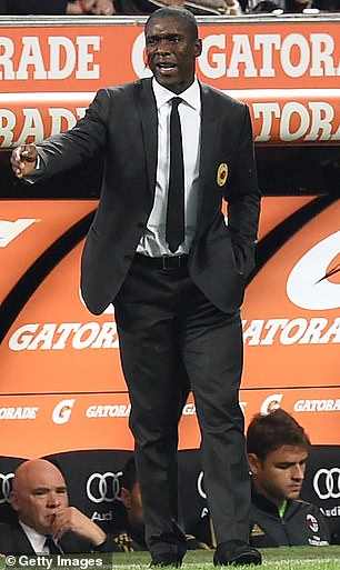 He took over as coach of the Rossoneri in January 2014, but was sacked four months later.