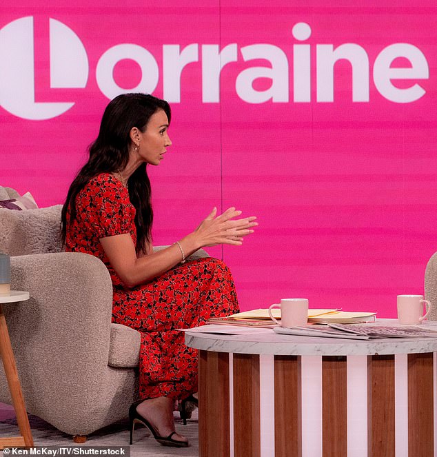 News of Lorraine's wealth will come as a bummer to many who complain about her continued absence (pictured: Loose Women's Christine Lampard, who frequently stands in for Lorraine)