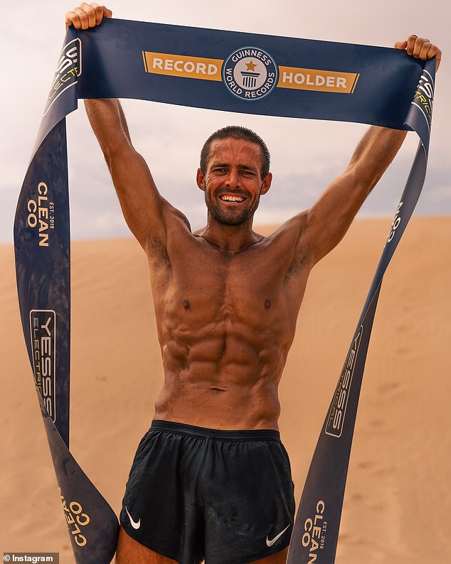 Spencer completed 30 marathons in 30 days across the Jordanian desert on Tuesday