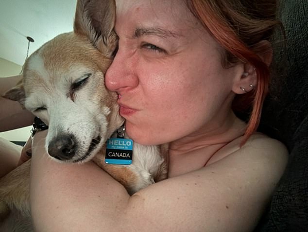 The 31-year-old said she found comfort in her dog, Canada, during her ordeal.