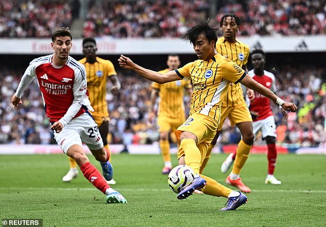 Kaoru Mitoma threatened down the right flank as Brighton secured an impressive point