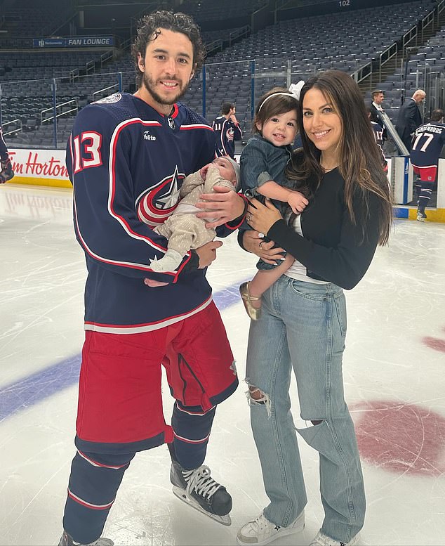 Former NHL winger Johnny and his wife Meredith welcomed their second child in February.