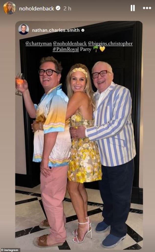 Alan Carr (left) was in attendance at the star-studded party.