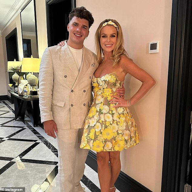 The Traitors star Harry Clark posed for photos with Amanda at the summer party.