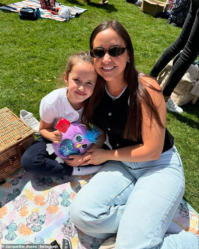 Meanwhile, Jacqueline slammed the ruthless thieves and also revealed they took her five-year-old daughter's tooth fairy money (pictured with Mia, 5).