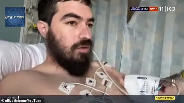 The 33-year-old Israeli, who came to the United States to study, was admitted to hospital after defending himself. He told reporters that he suffered internal bleeding but is destined to survive.