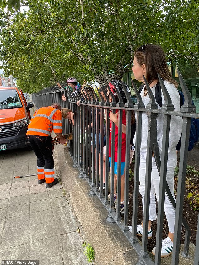 As he drove by, John noticed the boy and his family were in distress and stopped to see if he could offer help. He immediately knew what tool he could use in the back of his pickup truck to free Isaac...