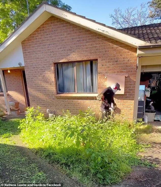 In June, Mr Stafford cleaned up John's garden, who is unable to tend to it due to functional neurological disorder (FND).