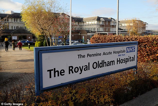 The tragedy comes at a time of growing criticism over the NHS's reliance on PAs - healthcare workers who do not have a medical qualification but are employed to support doctors. Pictured: Royal Oldham Hospital file photo