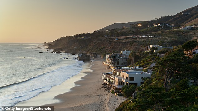 This photo shows how close some of the houses are to the coast at Playa Lechuza.