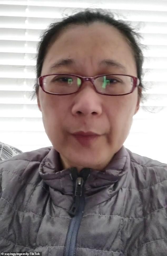 Sophie's mother, Yingying Xu (pictured), 46, was arrested on a nearby street shortly before 10.30pm and later charged with murder.