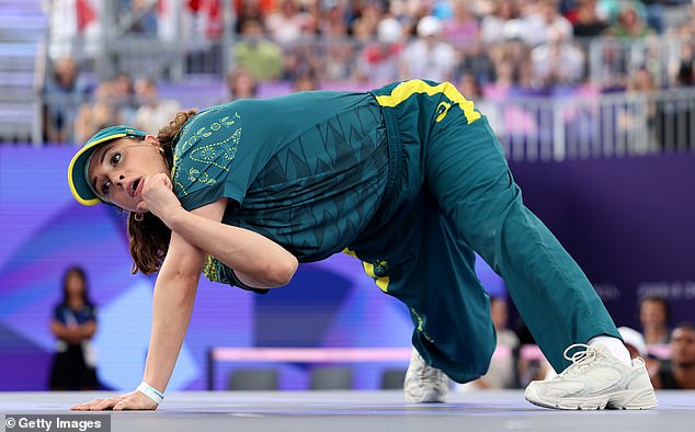 The Australian's routine in her Olympic breaking debut was widely ridiculed and she failed to score a single point in her competition.