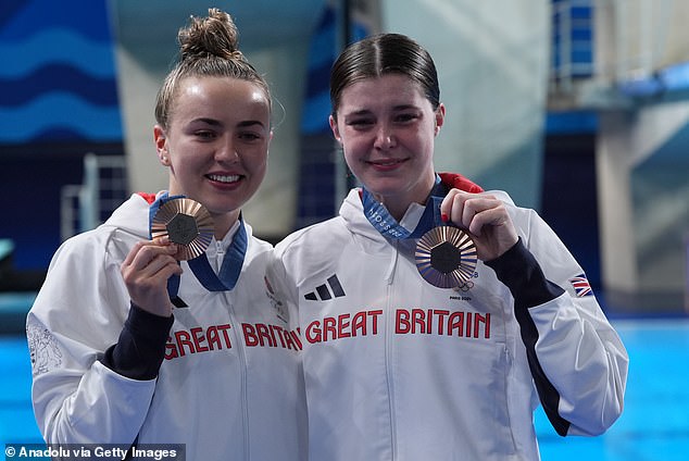 Spendolini-Sirieix, 19 (right) and Lois Toulson, 24 (left) both won bronze earlier in the Games.