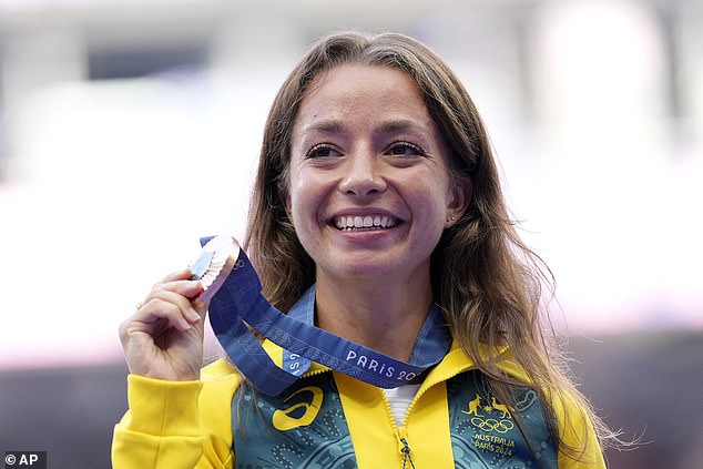 Australia's Jemima Montag overcame tough conditions to claim bronze in the women's race walk at the Paris Olympics