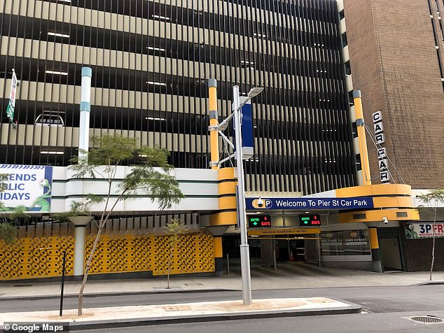 The mall's multi-level car park (pictured) has 28 spaces reserved for women out of the 700 available spaces.